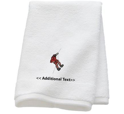 Personalised Abseiling  Sports Towels Terry Cotton Towel
