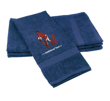 Personalised Cricket Sports Towels Terry Cotton Towel