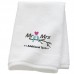 Personalised Bird Heart Towel Wedding Towels Terry Cotton Towel