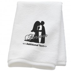 Personalised Forever Wedding Towel Terry Cotton Towel