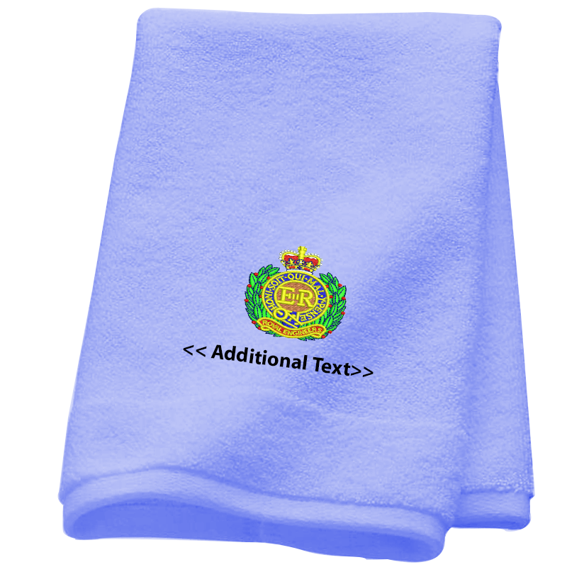 Personalised Royal Engineers Military Towels Terry Cotton Towel